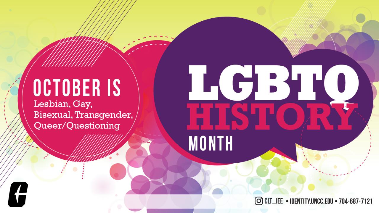 LGBTQ+ History Month Banner